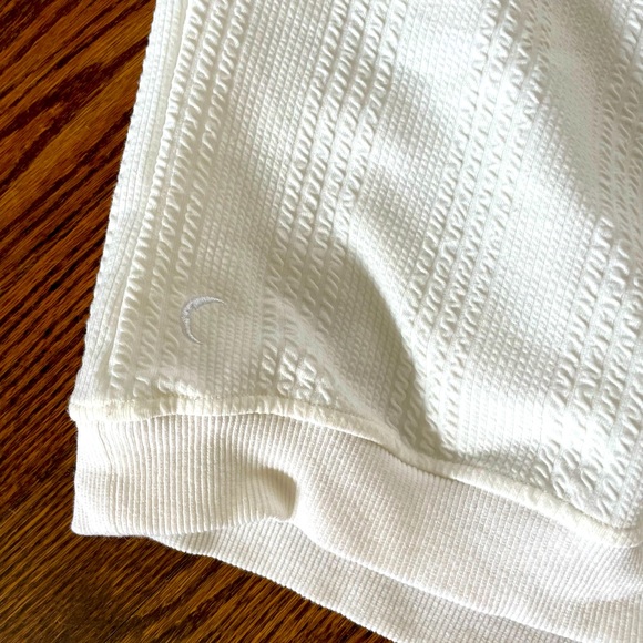 ZYIA White Textured Riley Sweatshirt Size S - Picture 3 of 5